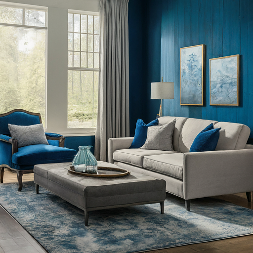 25 Blue and Gray Living Room Ideas