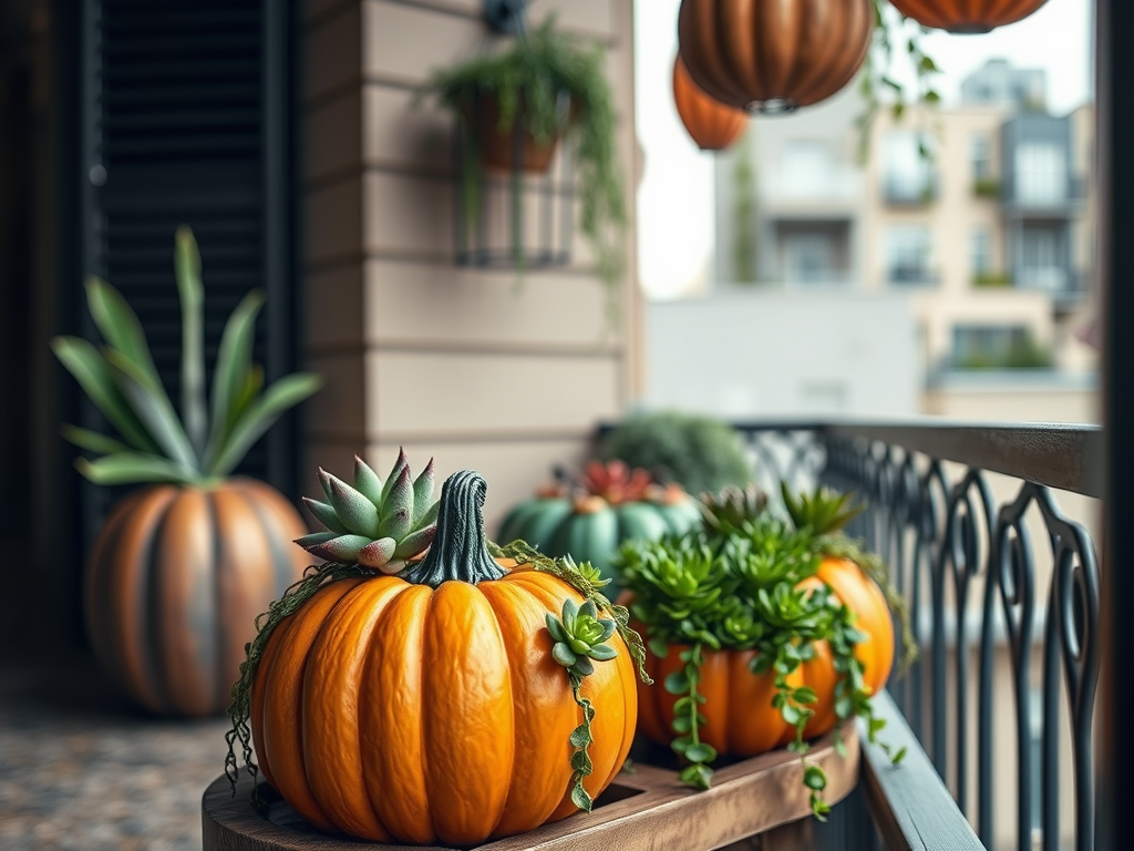 Image for Pumpkin Succulent Planters