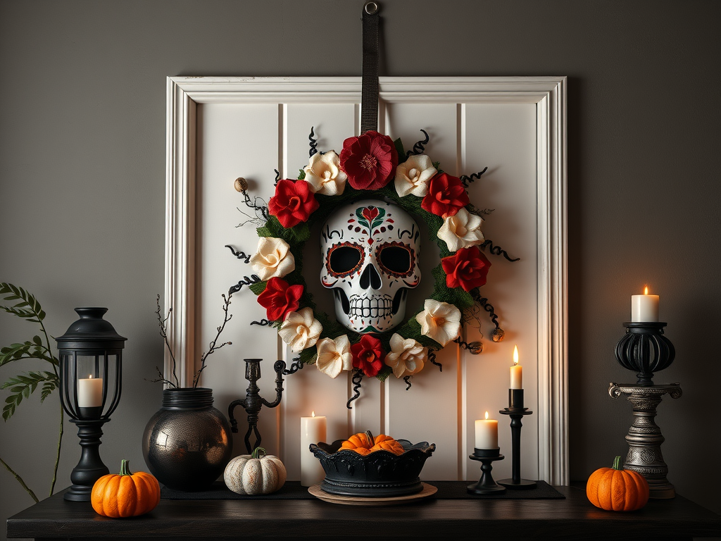 Image for Day of the Dead Wreath: