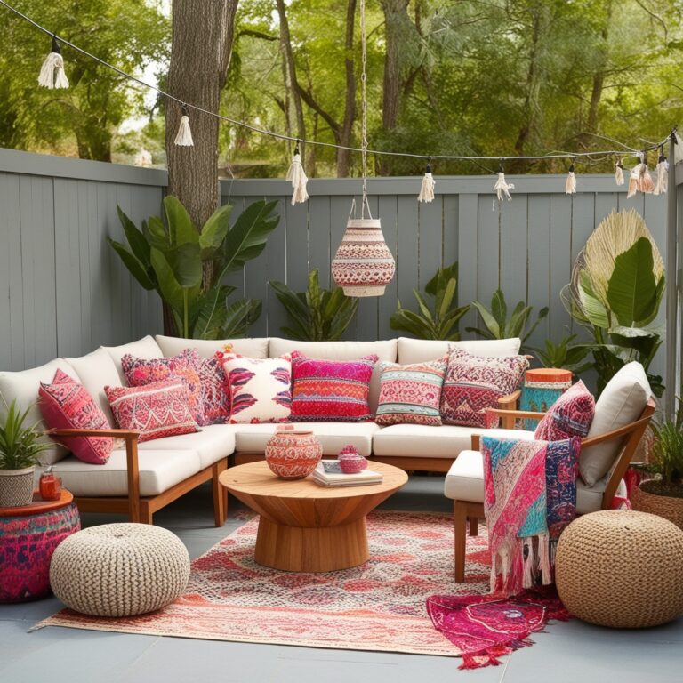 28 Boho Outdoor Patio Ideas Inspiration