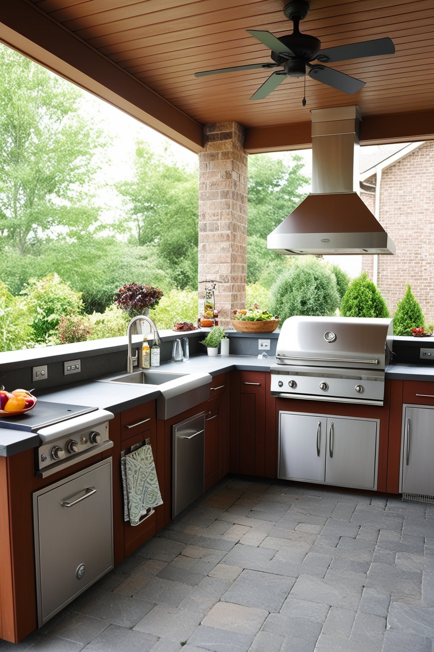 Cheap Outdoor Kitchen 