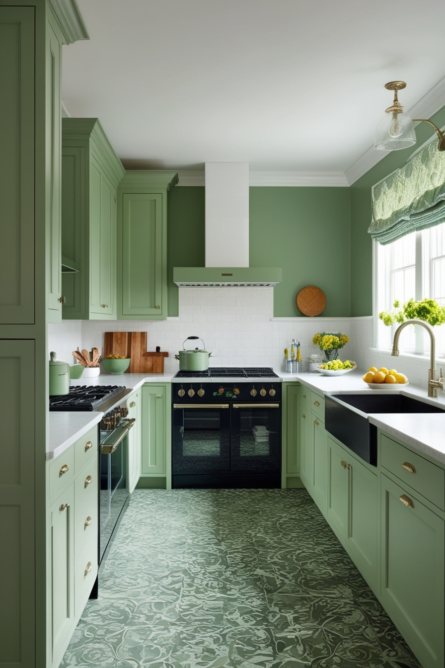 Sage Green-Themed Kitchen Ideas