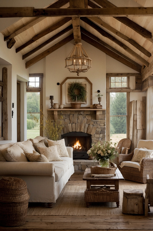 Country Living Room Decorating