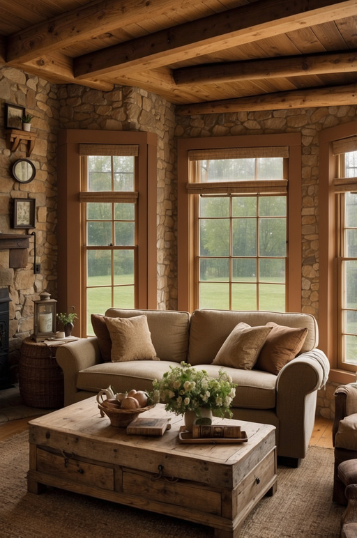 Country Living Room Decorating