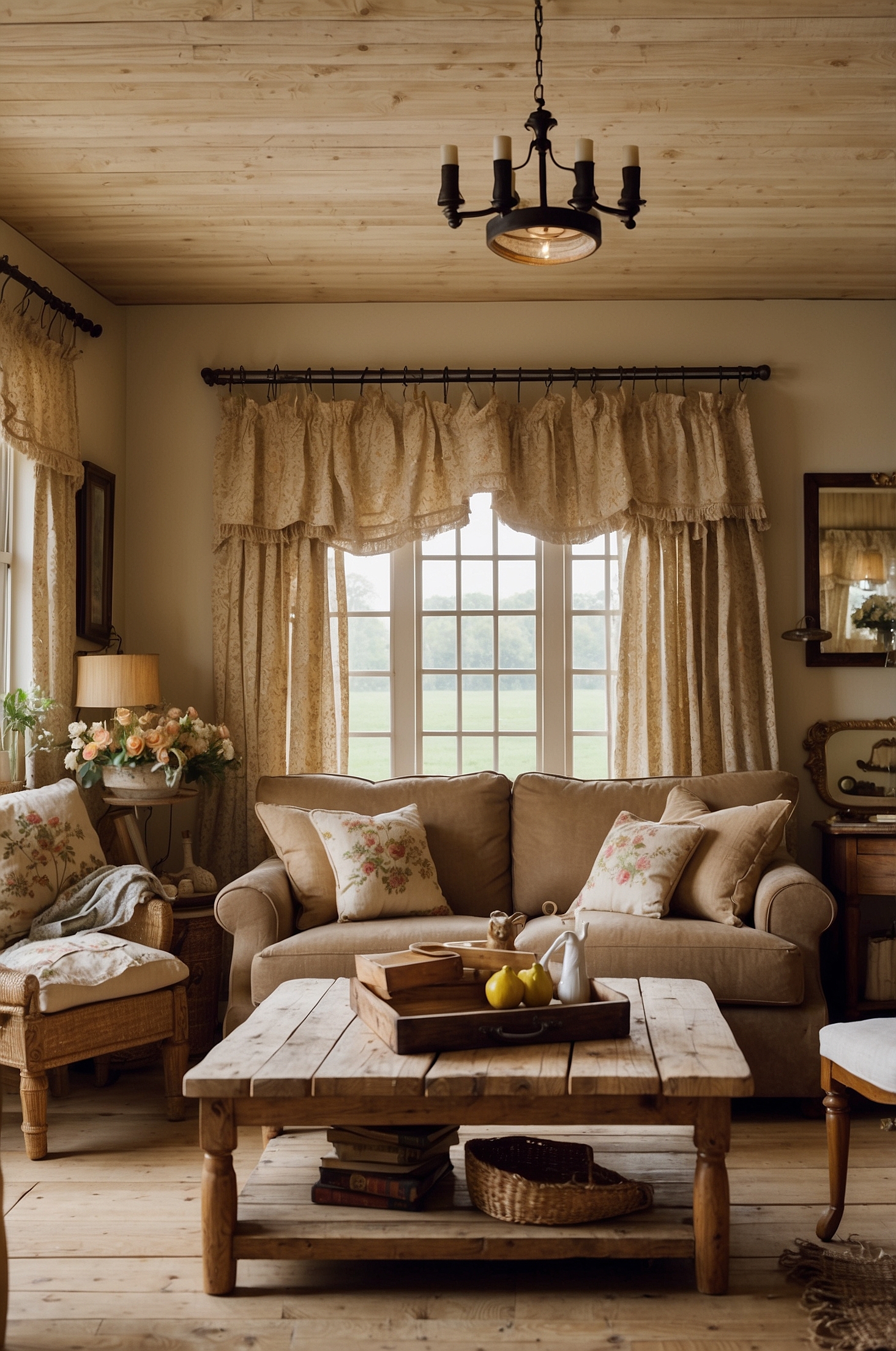 Country Living Room Decorating