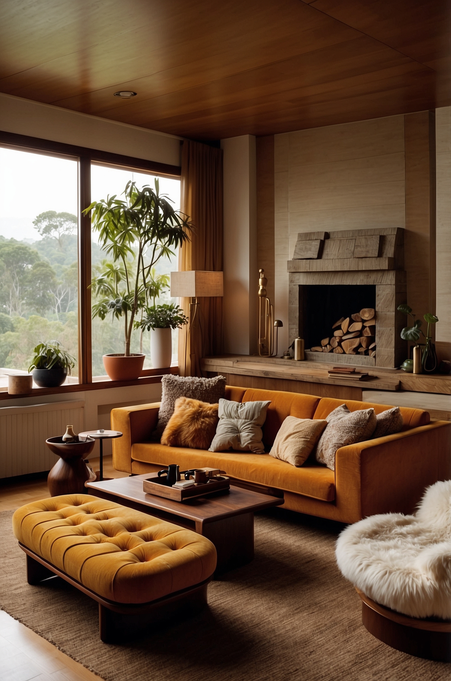 Modern 70s Living Room Ideas