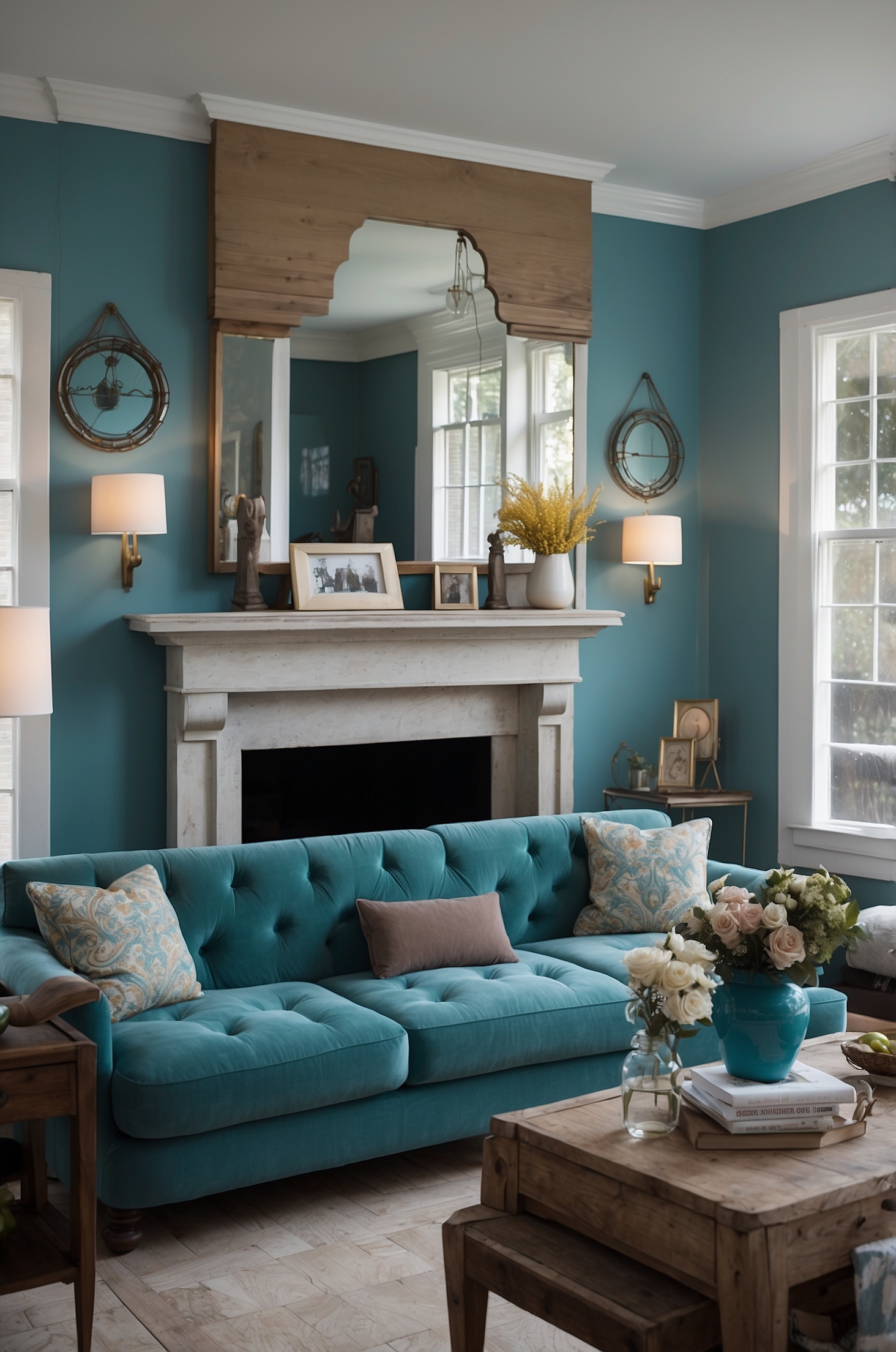 Perfect Teal Living Room