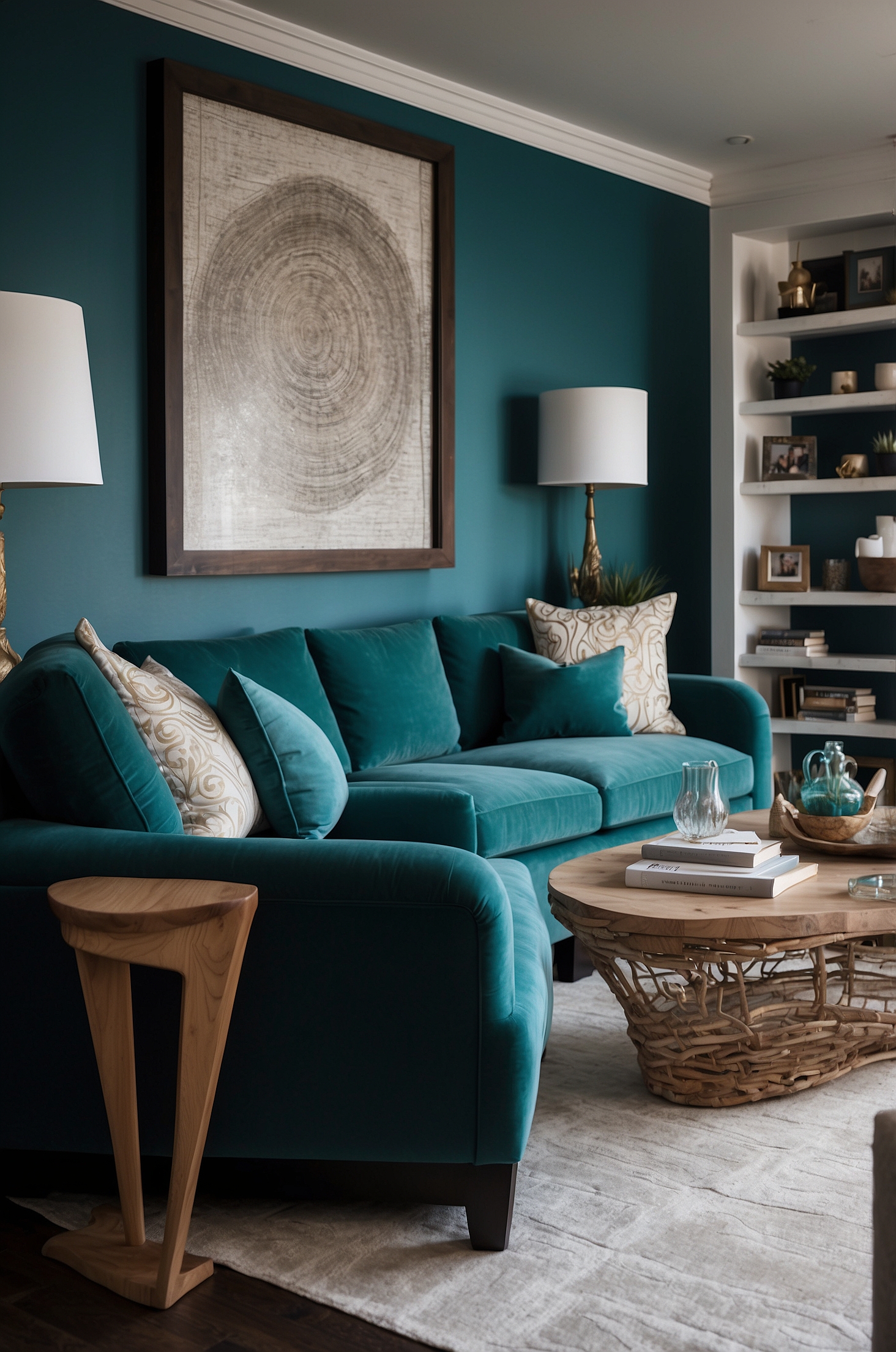 Perfect Teal Living Room