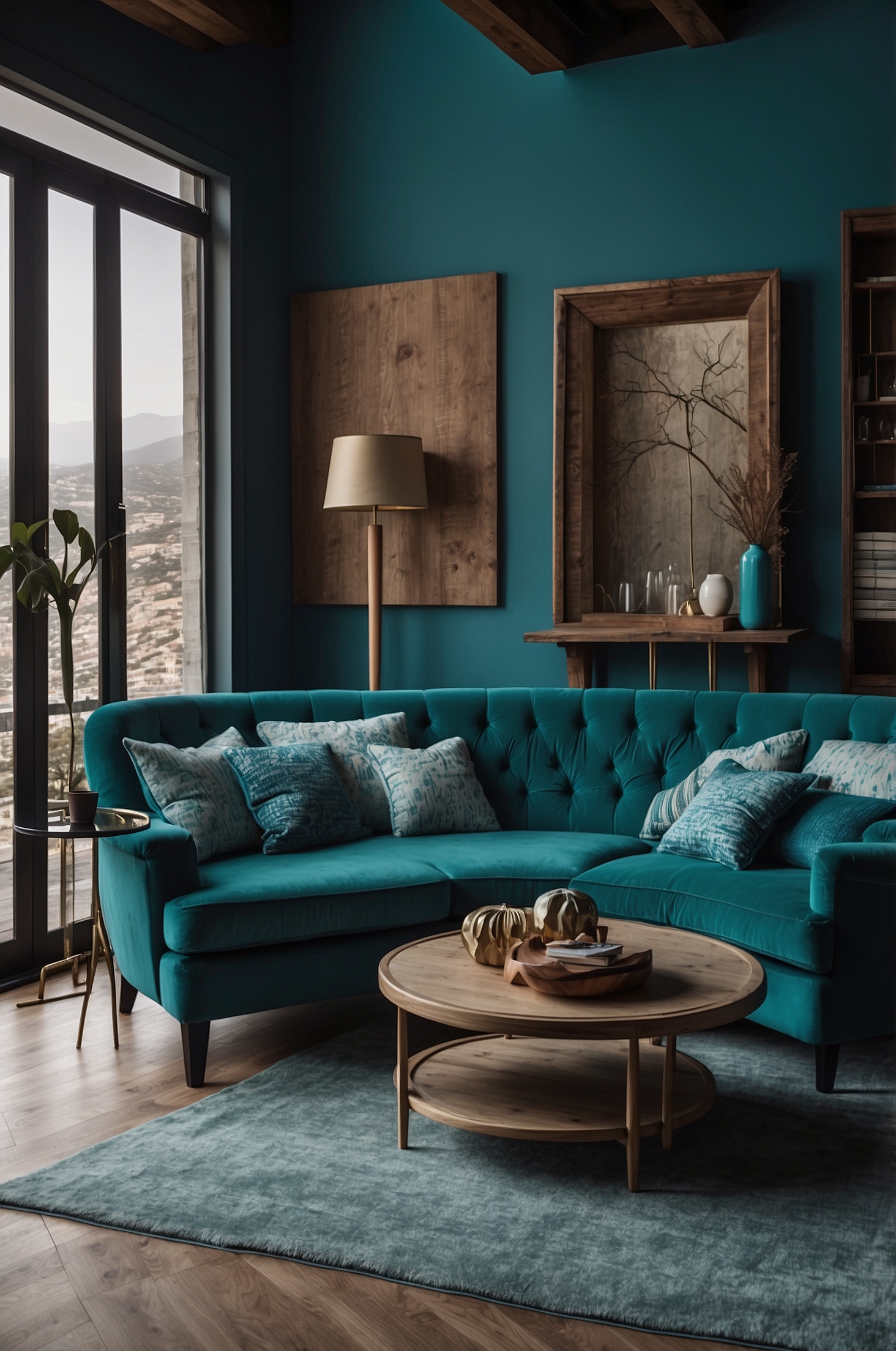 Perfect Teal Living Room