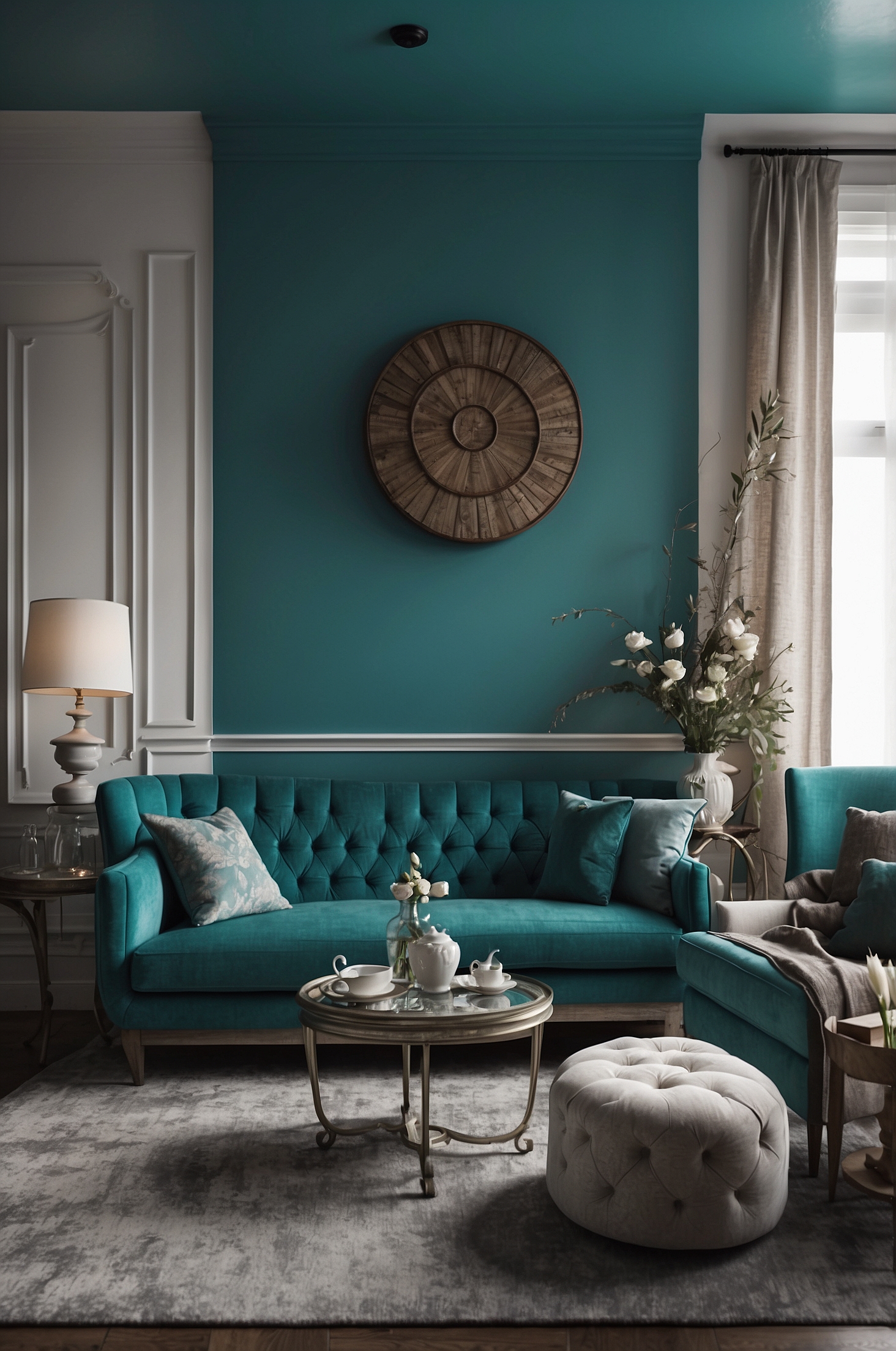 Perfect Teal Living Room