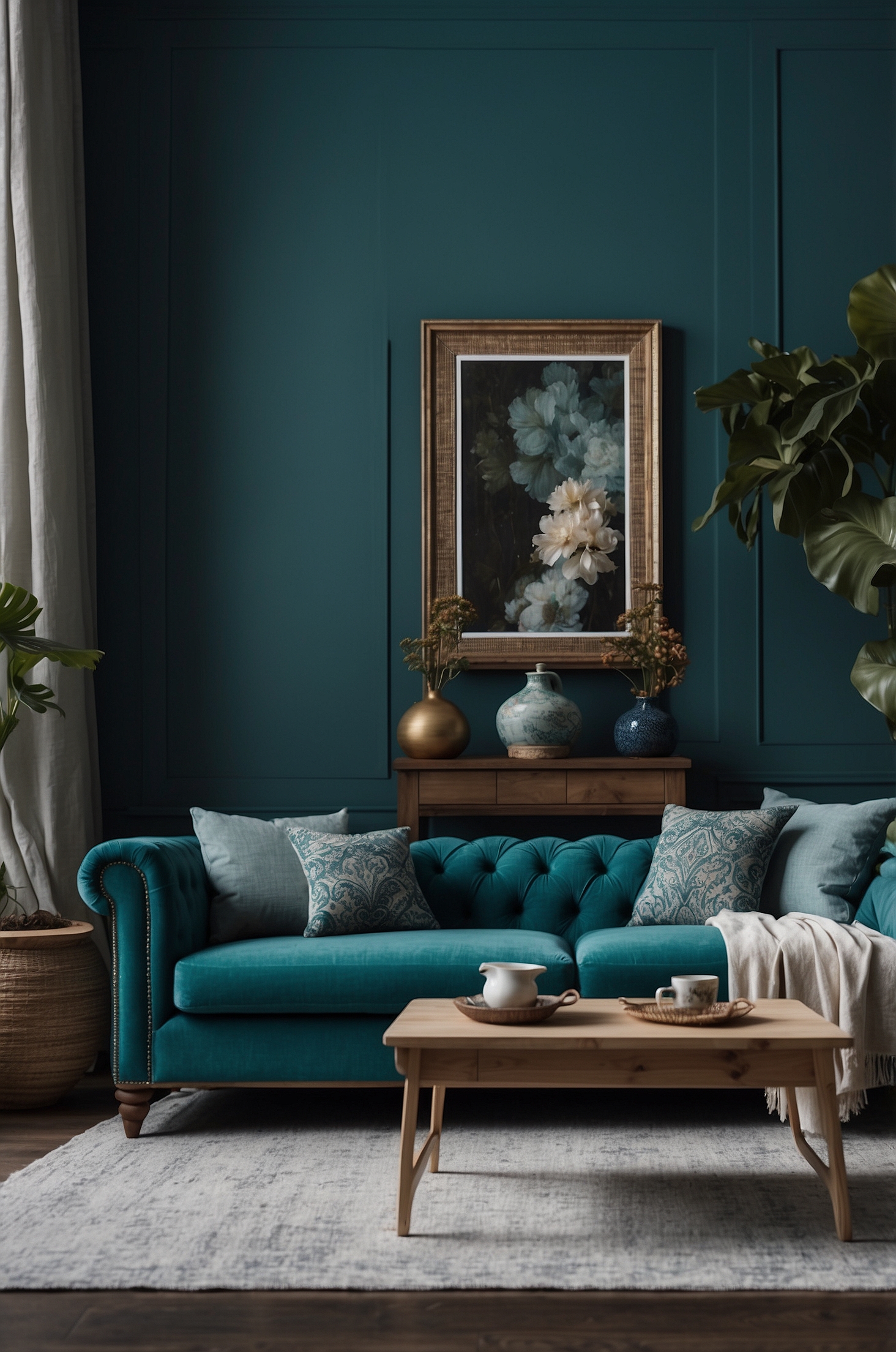 Perfect Teal Living Room