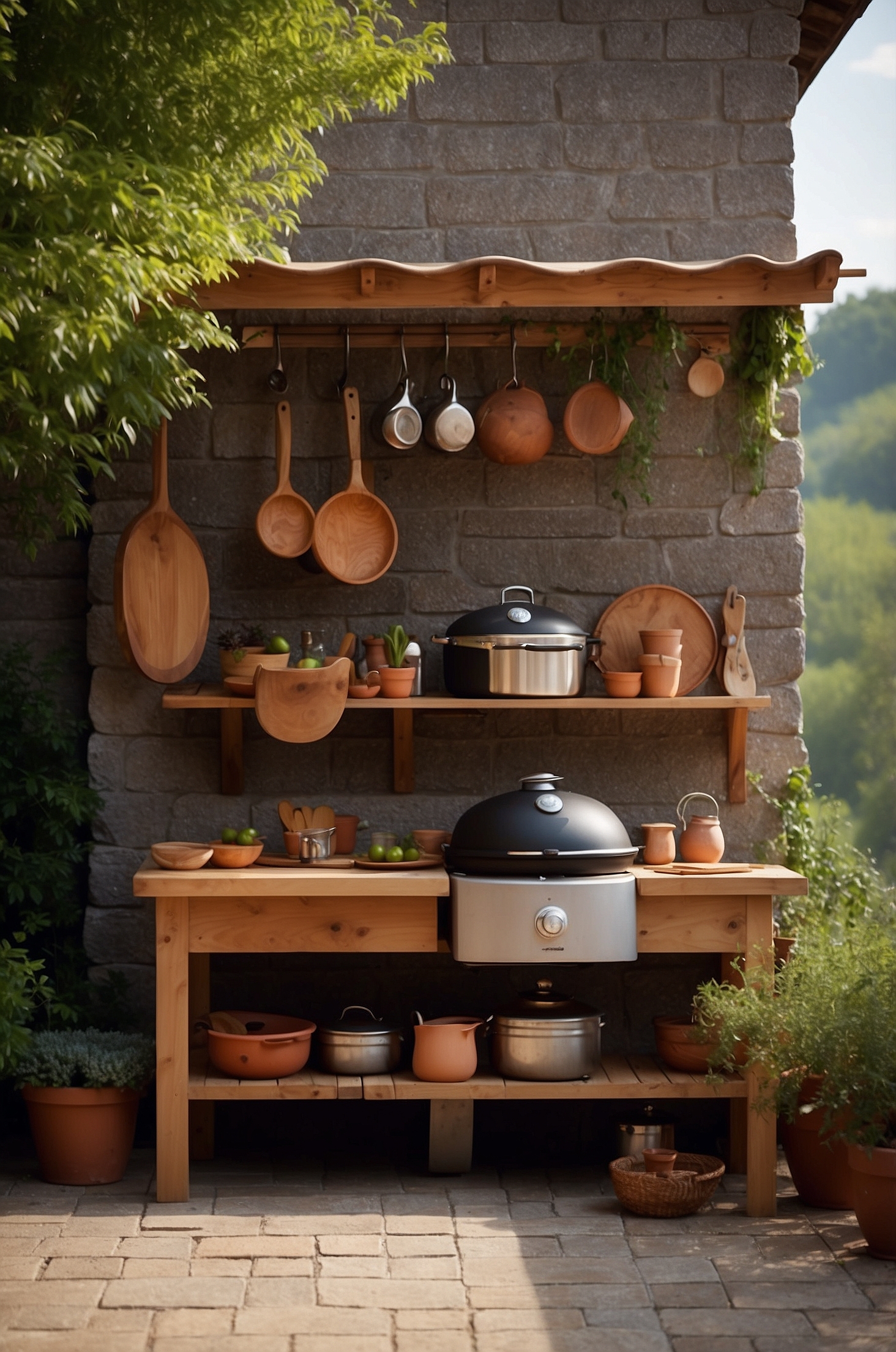 Simple Outdoor Kitchen