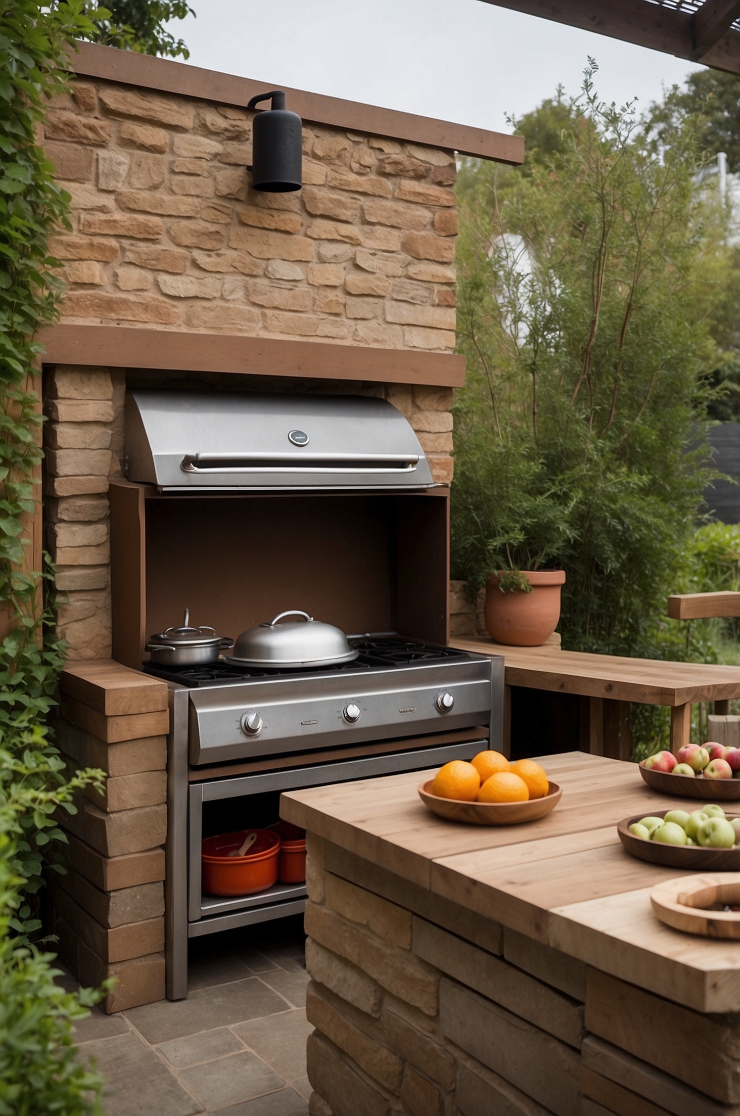 Simple Outdoor Kitchen