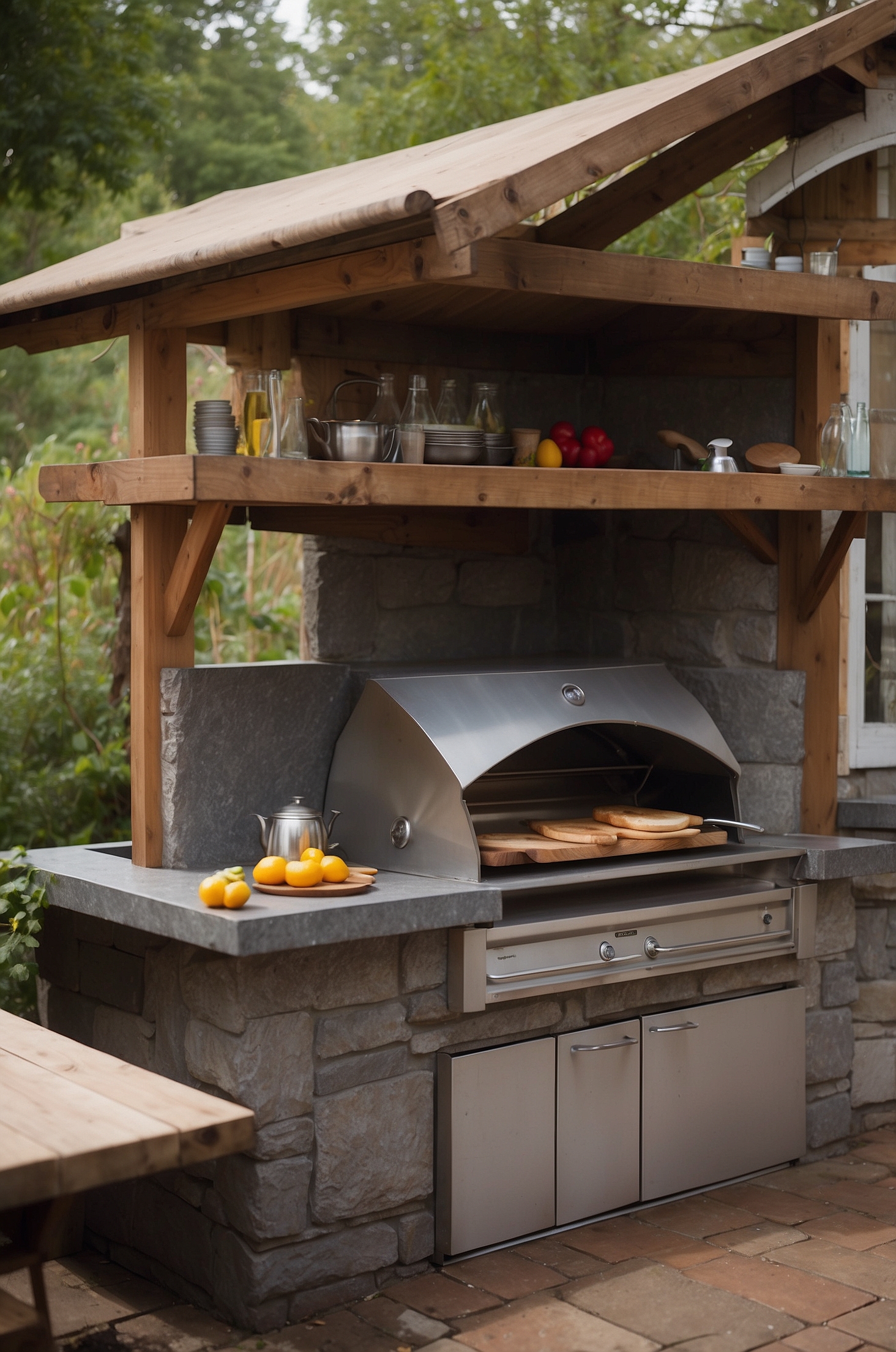 Simple Outdoor Kitchen