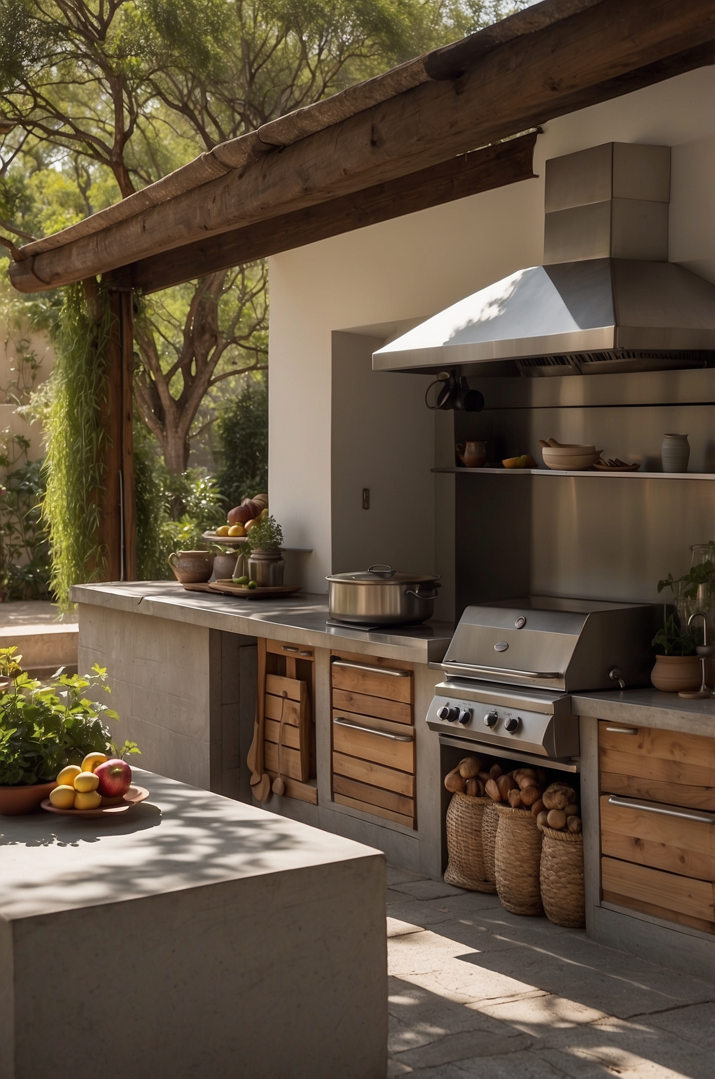 Simple Outdoor Kitchen