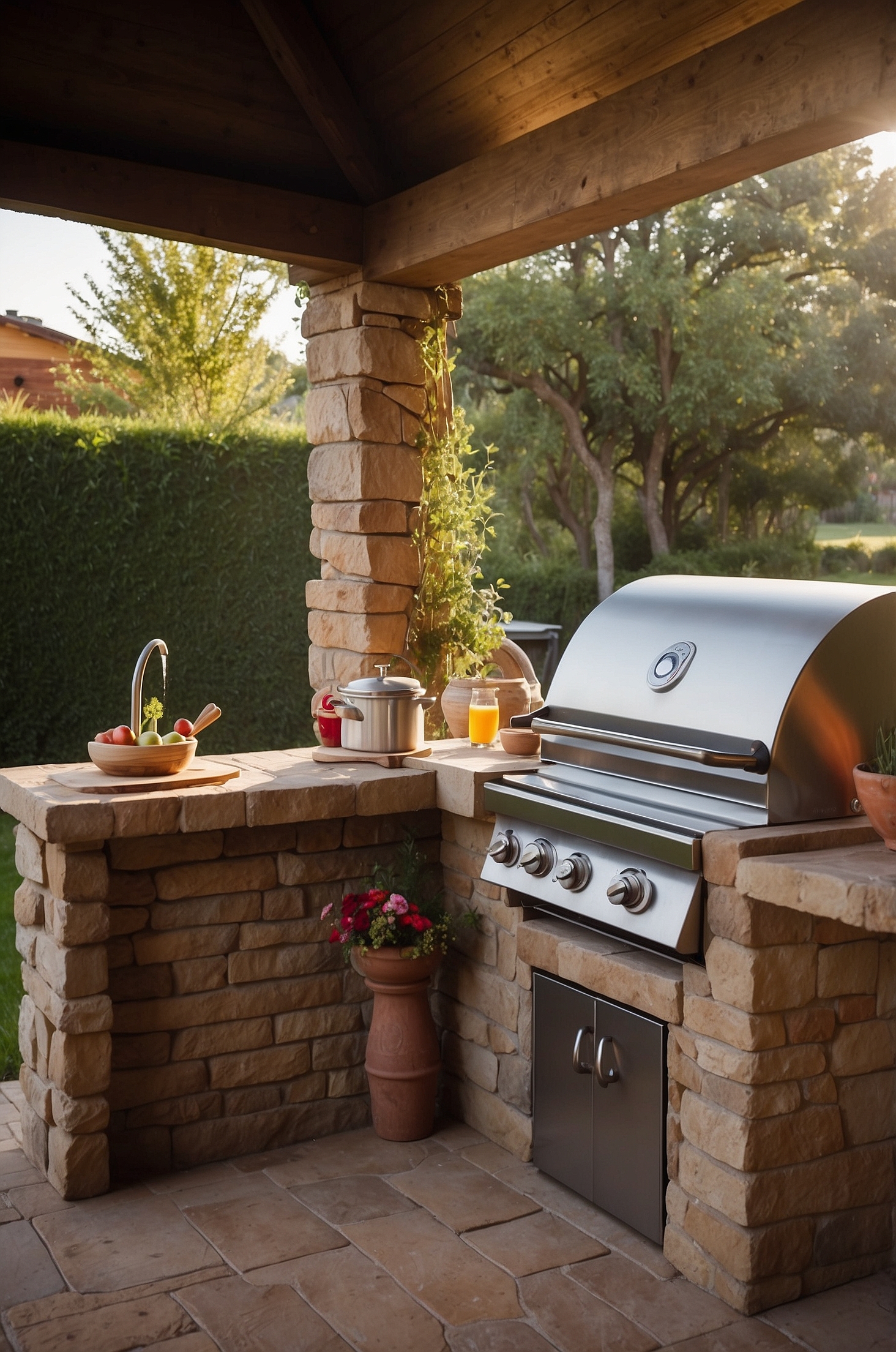 Simple Outdoor Kitchen