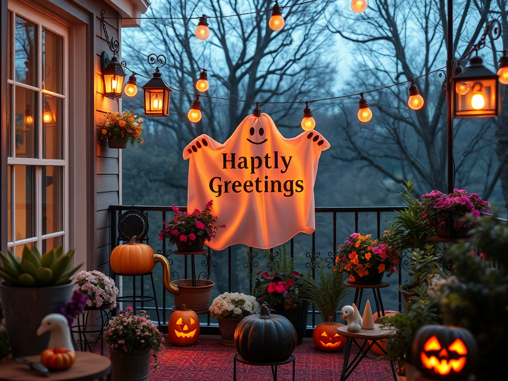 Image for Ghostly Greeting Sign: