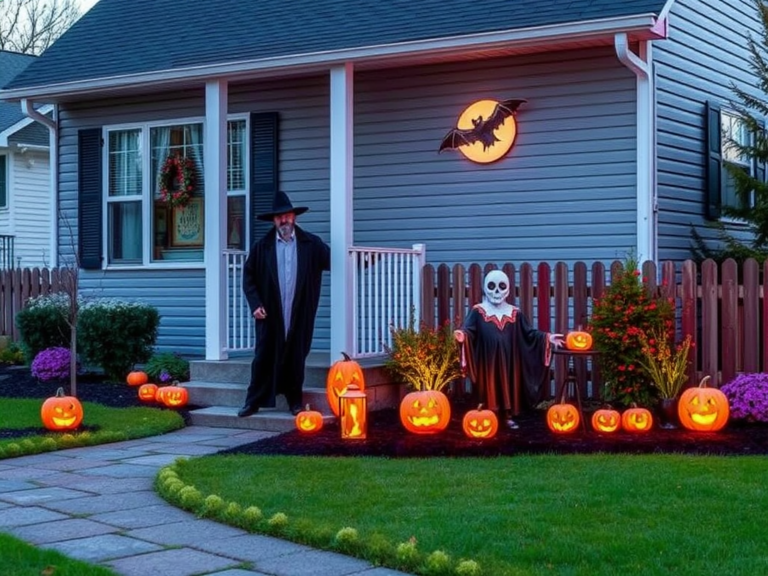 24 Spooktacular Outdoor Halloween Decoration Ideas to Transform Your Yard