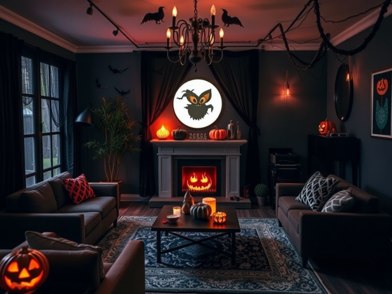 27 Spooktacular Halloween Living Room Ideas to Transform Your Space