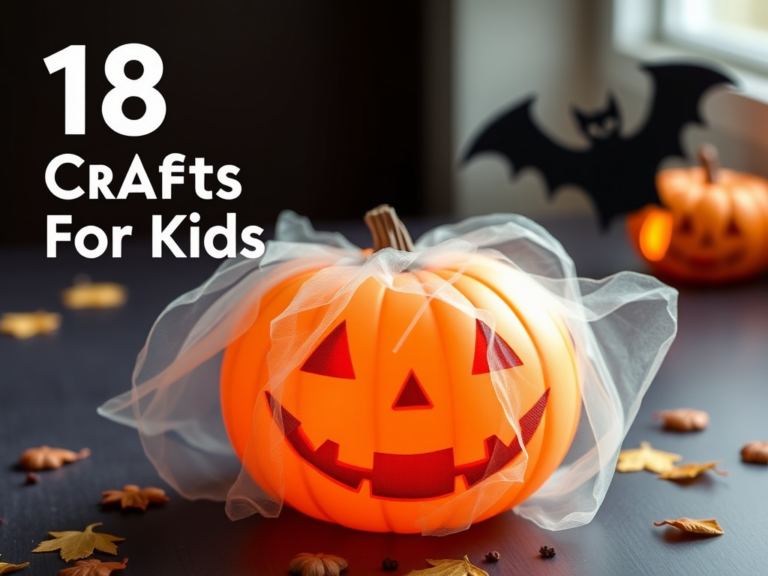 18 Halloween Crafts For Kids Ideas