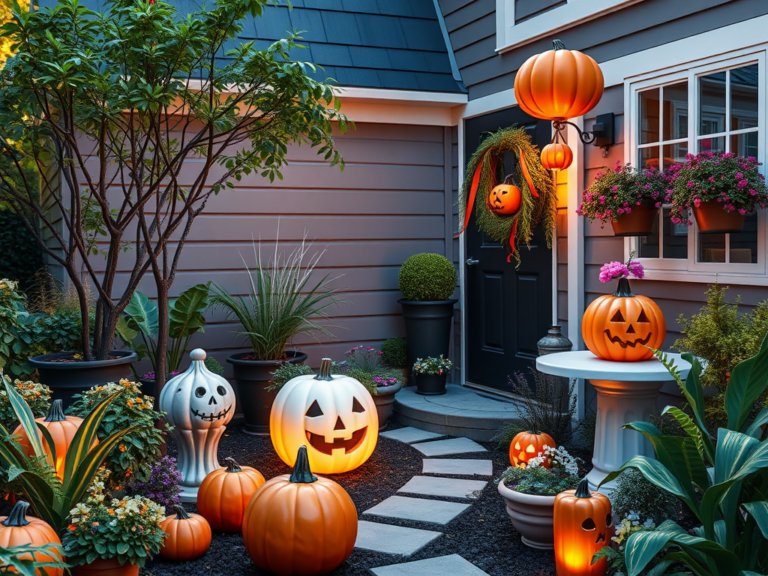 16 Halloween Garden Decor Ideas