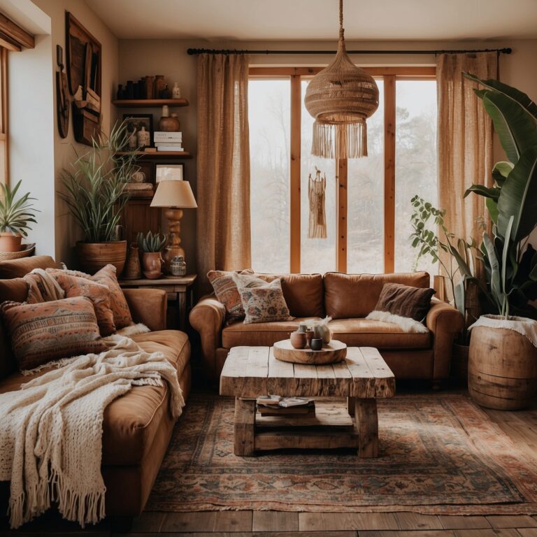 24 Western Boho Living Room Ideas