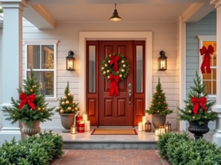 17 Front Porch Christmas Decor Ideas