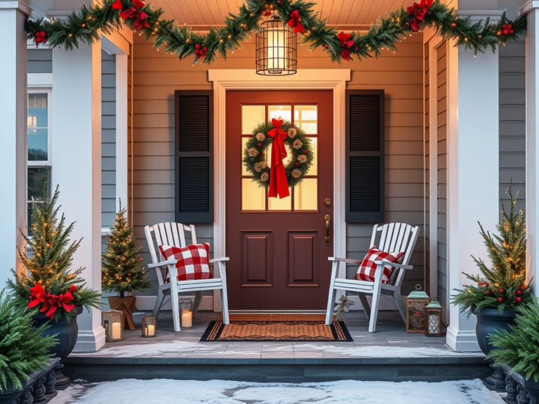 15 Christmas Porch Decor Ideas