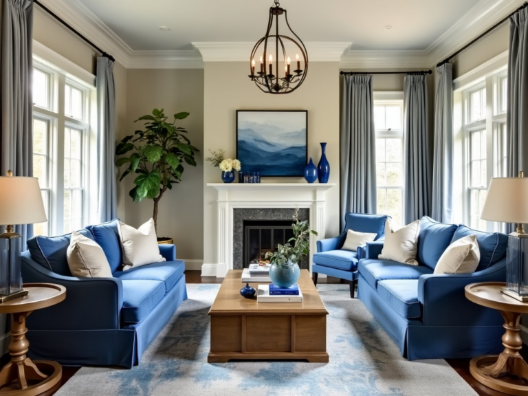 25 Stunning Blue and Cream Living Room Ideas to Transform Your Space