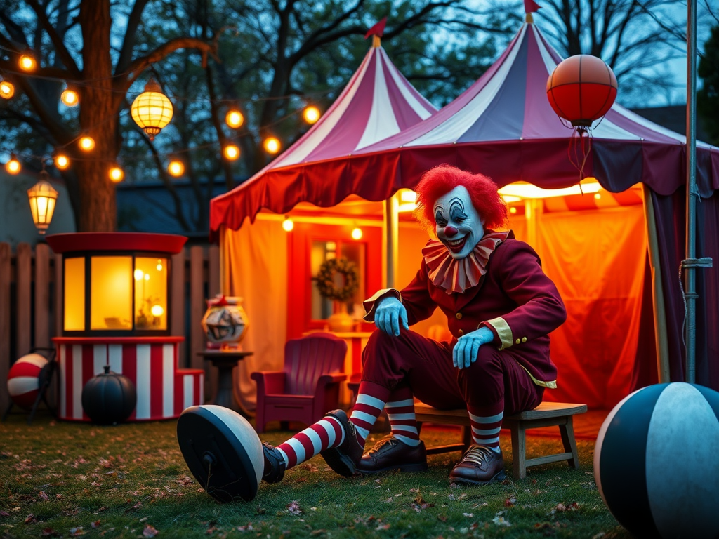 Image for Haunted Carnival with Clown Props and Games