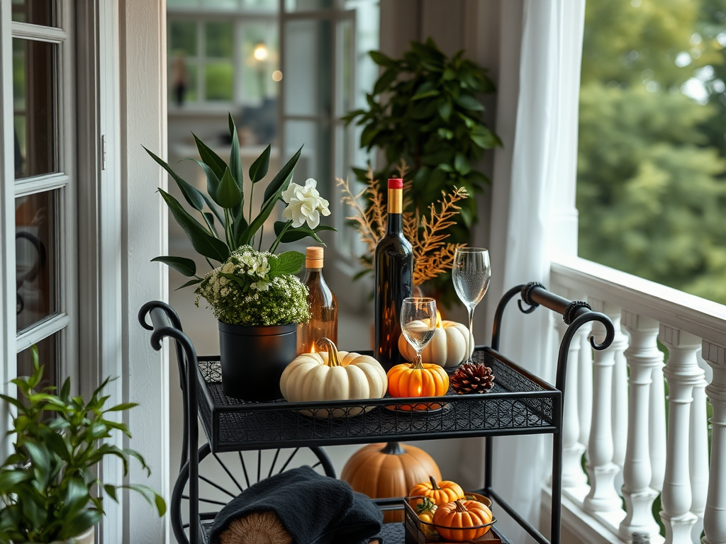 Image for Elegant Halloween Bar Cart: