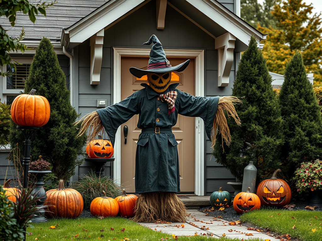 Image for Sinister Scarecrow Guarding the Entrance