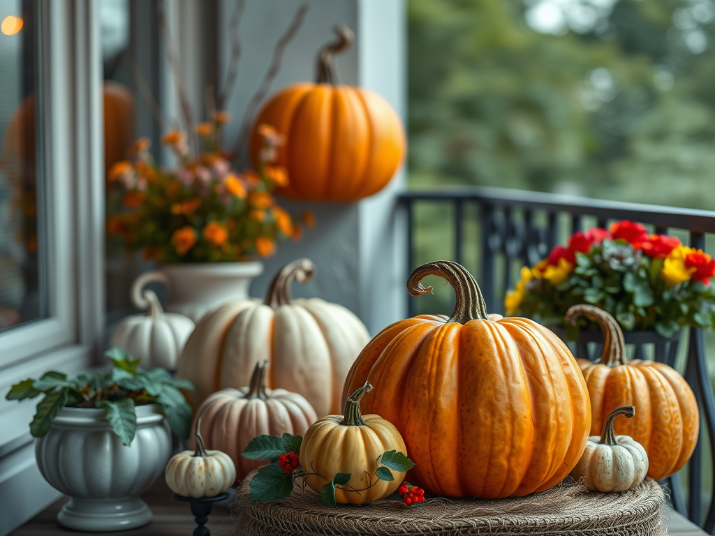 Image for Elegant Pumpkin Display: