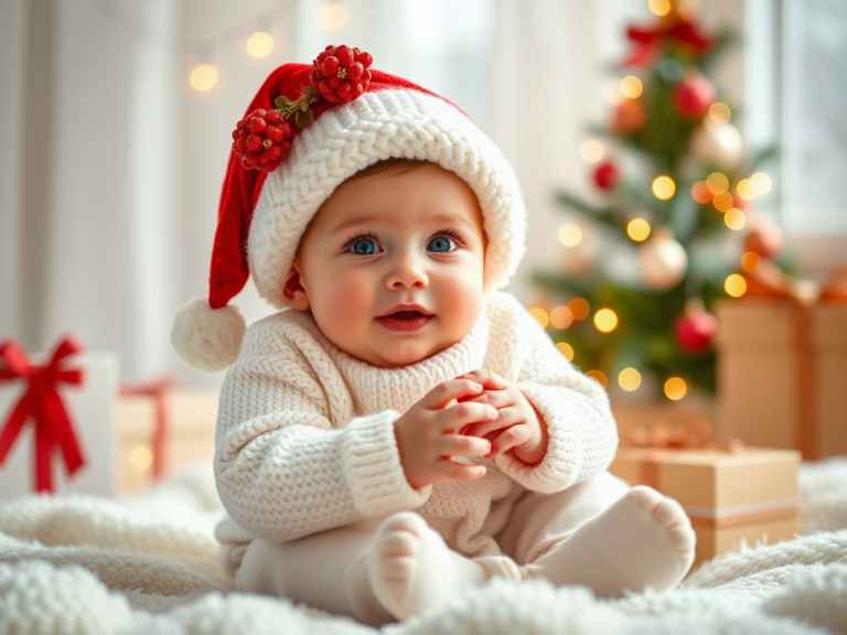 28 Baby’s First Christmas Photos Ideas