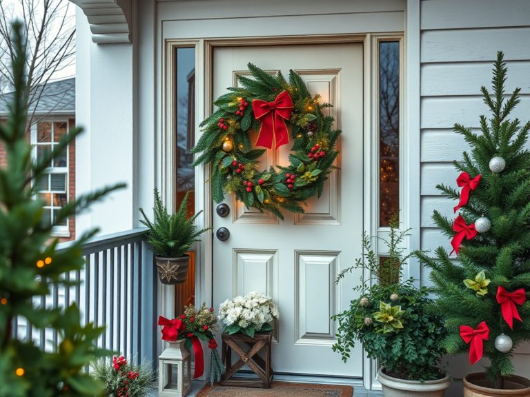 18 Christmas Door Decorations Ideas