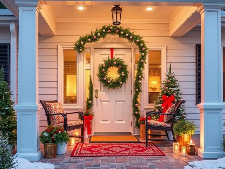 18 Christmas Front Porch Ideas