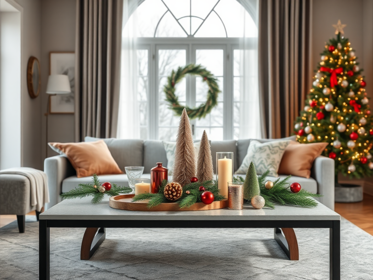 15 Christmas Coffee Table Decor Ideas