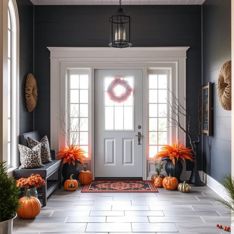 17 Halloween Decorations Indoor Entry Way Ideas