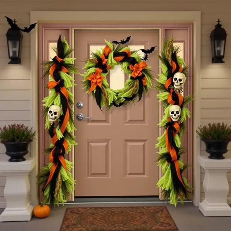 19 Halloween Entry Door Decorations Ideas