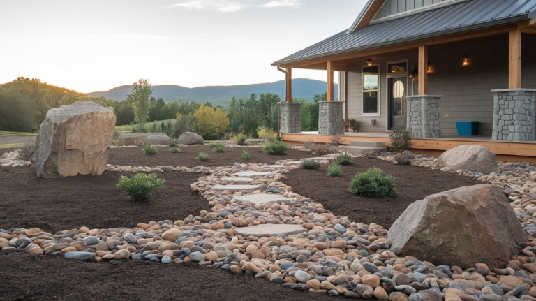 23 River Rock Landscaping Ideas for Your Garden and Yard