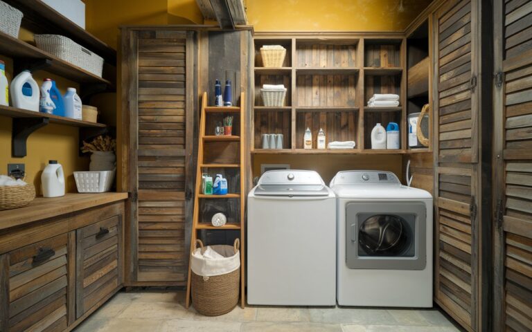 36 Rustic Laundry Room Ideas: Cozy and Charming Spaces to Wash Clothes