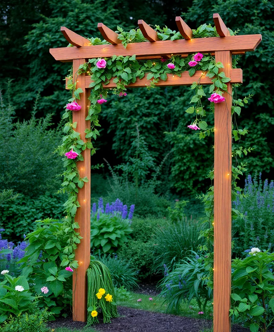 31 Outdoor Garden Ideas to Spark Your Creativity (You'll Love #15!) - 8. DIY Garden Trellis