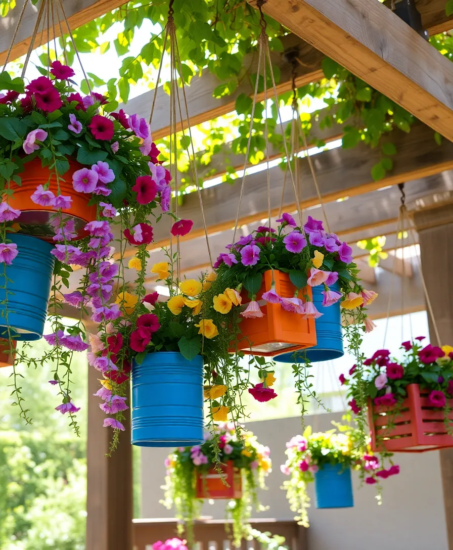 31 Outdoor Garden Ideas to Spark Your Creativity (You'll Love #15!) - 4. Hanging Garden Planters