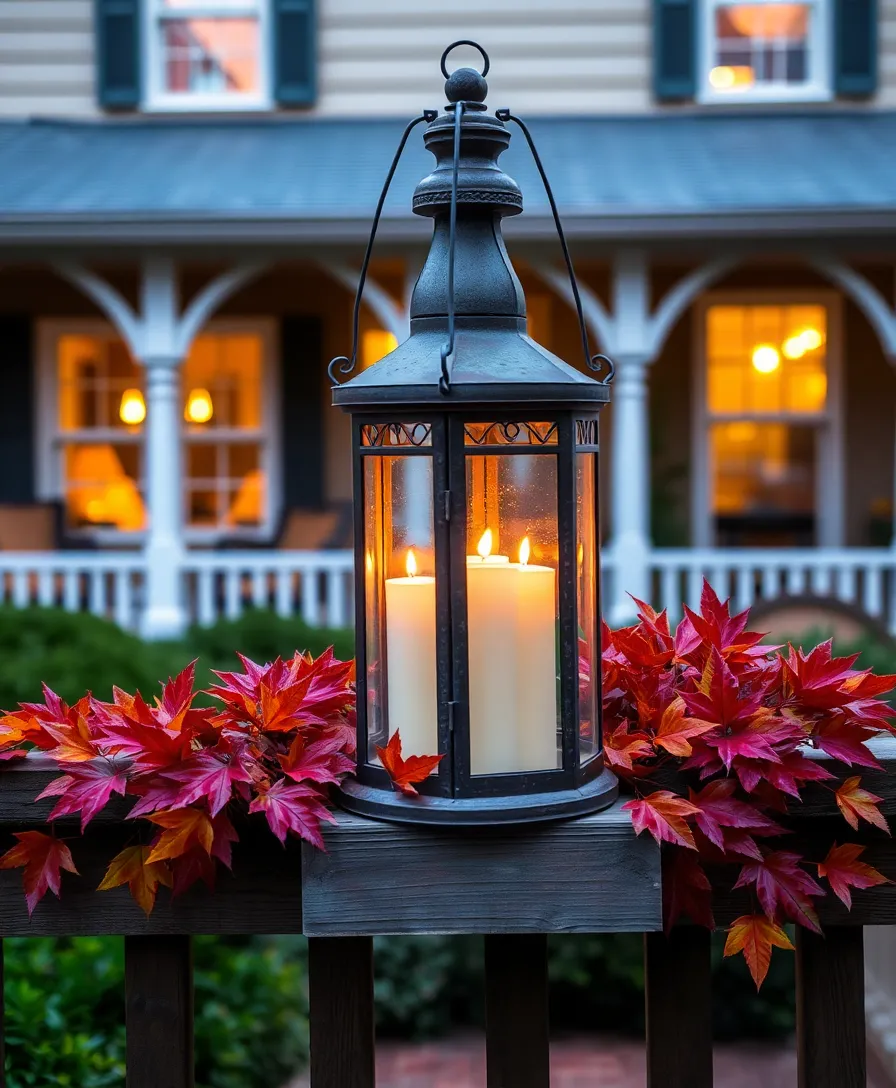 40 Outdoor Fall Decor Ideas That Will Make Your Neighbors Envious! - 5. Rustic Lanterns