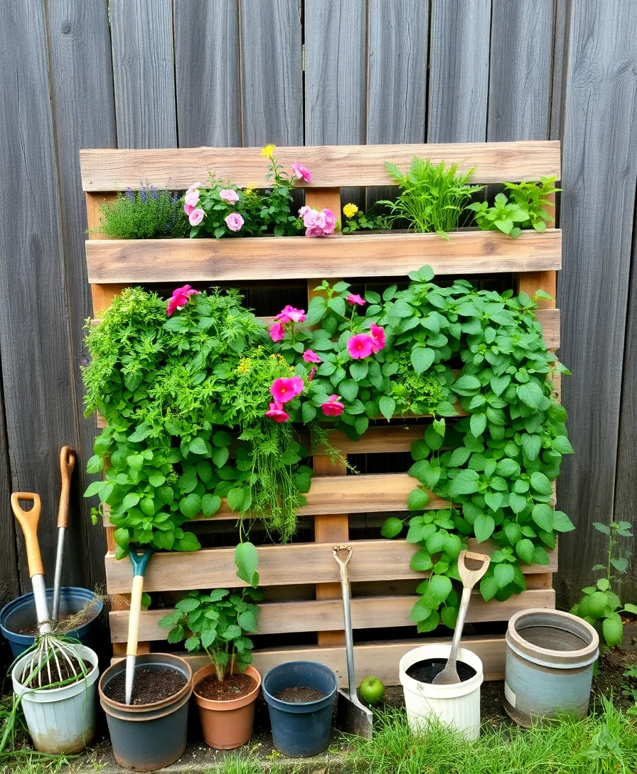 31 Vertical Garden Ideas That'll Transform Your Home into a Lush Oasis! - 7. Recycled Pallet Garden