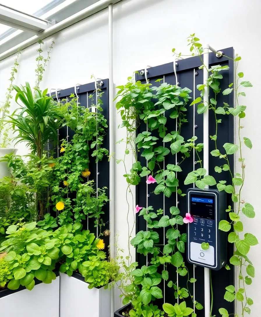 31 Vertical Garden Ideas That'll Transform Your Home into a Lush Oasis! - 12. Vertical Garden with Drip Irrigation