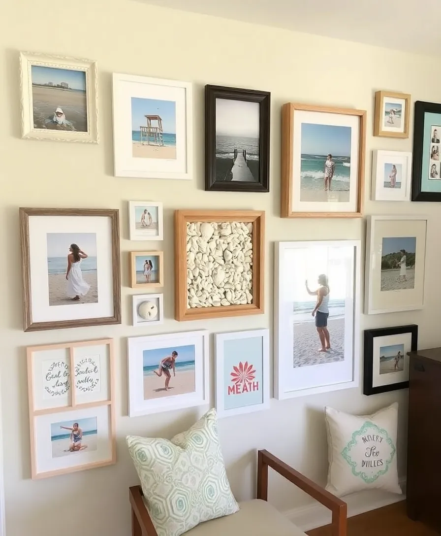 21 Beach Cottage Ideas That'll Make You Feel Like You're on Vacation Every Day! - 14. Personalized Beach Art