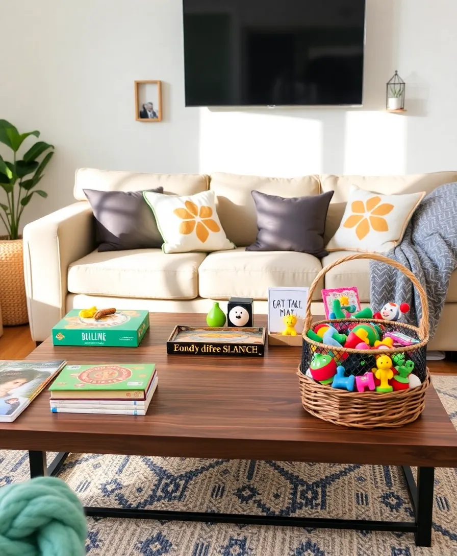 24 Stunning Coffee Table Ideas to Transform Your Living Room (You Won't Believe #12!) - 18. Family-Friendly Fun