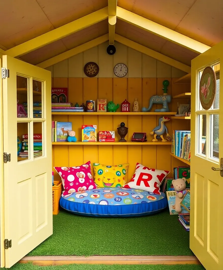 30 Garden Shed Ideas That’ll Transform Your Backyard into a Dream Escape! - 7. The Playful Kids’ Shed