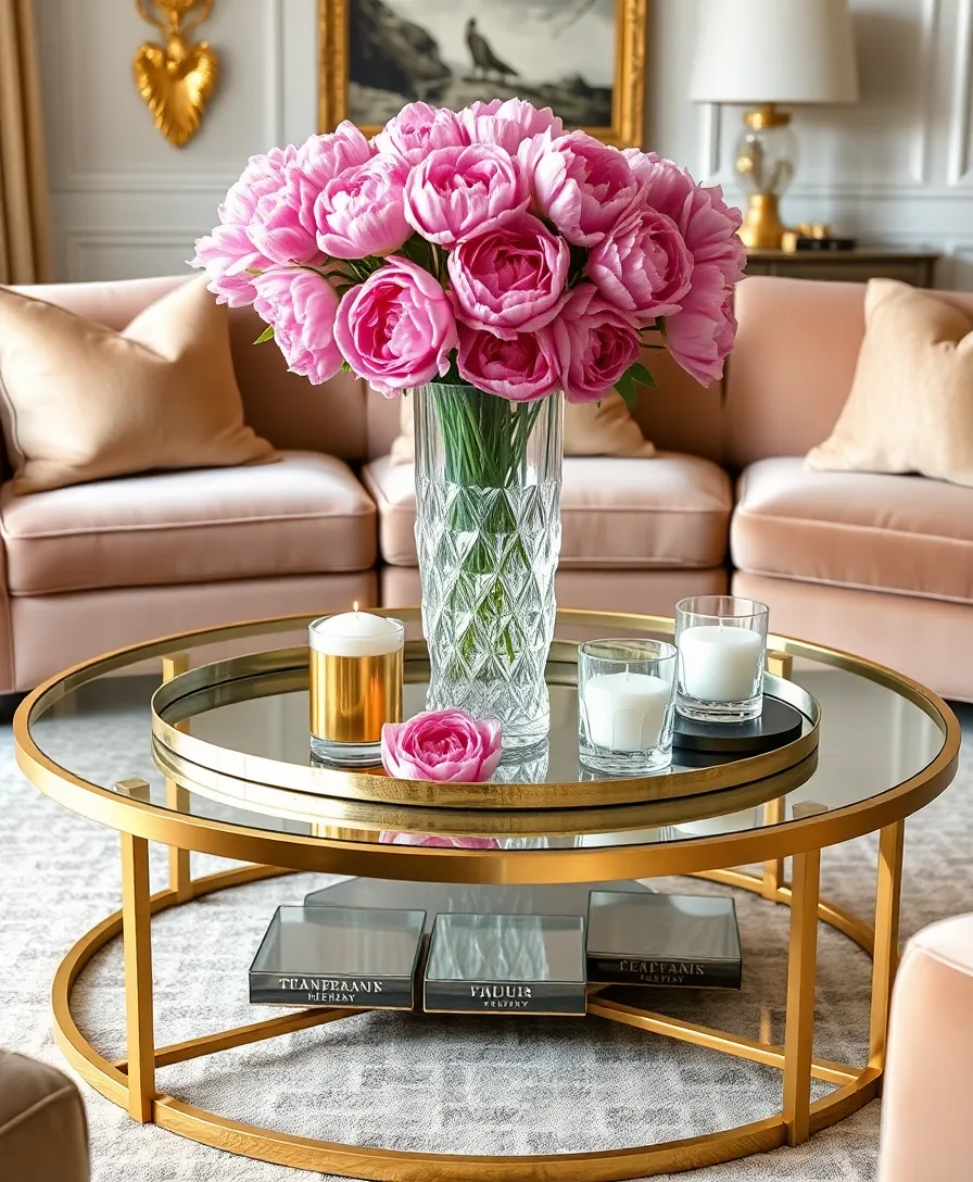 24 Stunning Coffee Table Ideas to Transform Your Living Room (You Won't Believe #12!) - 3. Glamorous Touch